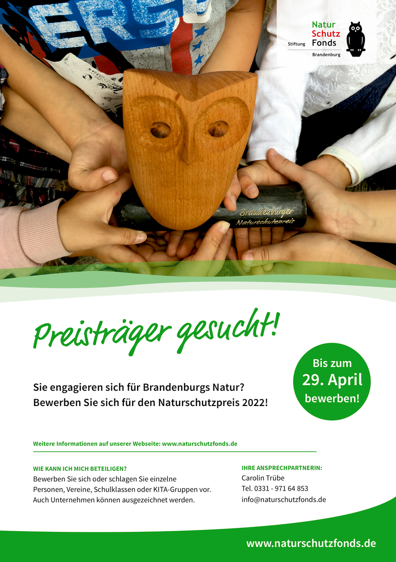Brandenburger Naturschutzpreis 2022, Blankenfelde-Mahlow Brandenburger Naturschutzpreis 2022, Blankenfelde-Mahlow
