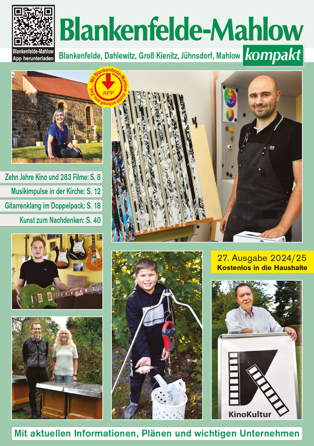 Cover der aktuellen Ausgabe der Jahresbroschüre „Blankenfelde-Mahlow kompakt“