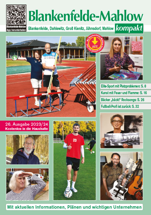 Cover der aktuellen Ausgabe der Jahresbroschüre „Blankenfelde-Mahlow kompakt“
